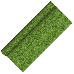 Papstar 12 Rollen Tischdecke, Papier 5 m x 1,2 m Fussball Rasen Gras