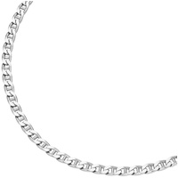 Smart Jewel Stegpanzerkette diamantiert, massiv, Silber 925 silberfarben 50 cm