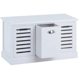 CARO-Möbel Trient 100 x 45 x 35 cm weiß / mit 3 Schubkästen
