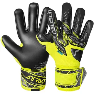 Reusch Attrakt Gold X Nc Torwarthandschuhe - Safety Yellow / Silver / Black 9