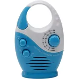 Wasserdichtes Duschradio Mit Griff, Tragbarer Mini-lautsprecher, Am/fm-radio, Einstellbare Lautstärke, Wasserdichter Knopf Für Badezimmer Und Außenbereich