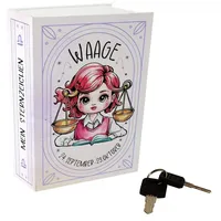 Speecheese Mein Sternzeichen Booksafe - Waage Astrologie-Buchversteck für Waage-Fans