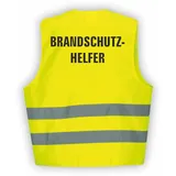 Fassbender-Druck WARNWESTEN - Sicherheitsweste GELB Warnweste nach EN ISO 20471 zertifiziert - Warn Weste für BRANDSCHUTZHELFER - Unisex mit hochwertigem Reflektorstreifen (GELB I 3XL/4XL I 10er Set) - 3XL-4XL