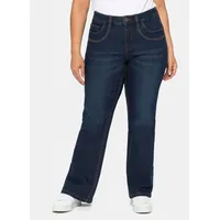 Sheego Bootcut-Jeans in dark blue denim | Gr.: 56