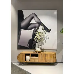 Lowboard GUTMANN FACTORY, beige (natur), T:44cm, Holz teilmassiv, Sideboards