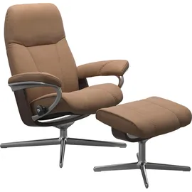 Stressless Stressless® Relaxsessel »Consul«, mit Cross Base, Größe S, M & L, Holzakzent Wenge braun