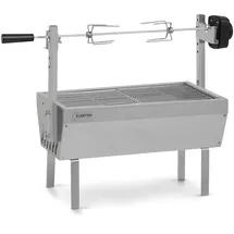 Klarstein Sauenland Mini Rotisserie-Grill Silber