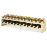 Proregal Weinregal VINOTECA Flex HxBxT 24x119x29cm | 24 Flaschen Massives Kiefernholz Natur unbehandelt | Flaschenregal Holzregal
