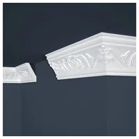 PROVISTON Stuckleiste Polystyrol 53 x 8,8 x 200 cm