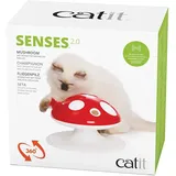 Catit Senses 2.0 Fliegenpilz, Interaktives 360°-Federspielzeug für Katzen