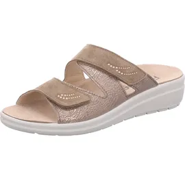 ROHDE Damen-Pantolette Erd-Braun-Weiß, Farbe:grau, EU Größe:36 - - 36