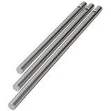 buttinette 3 Klangstäbe, 12,14,16cm, massiv,silberfarb.Ø 6mm
