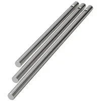 buttinette 3 Klangstäbe, 12,14,16cm, massiv,silberfarb.Ø 6mm