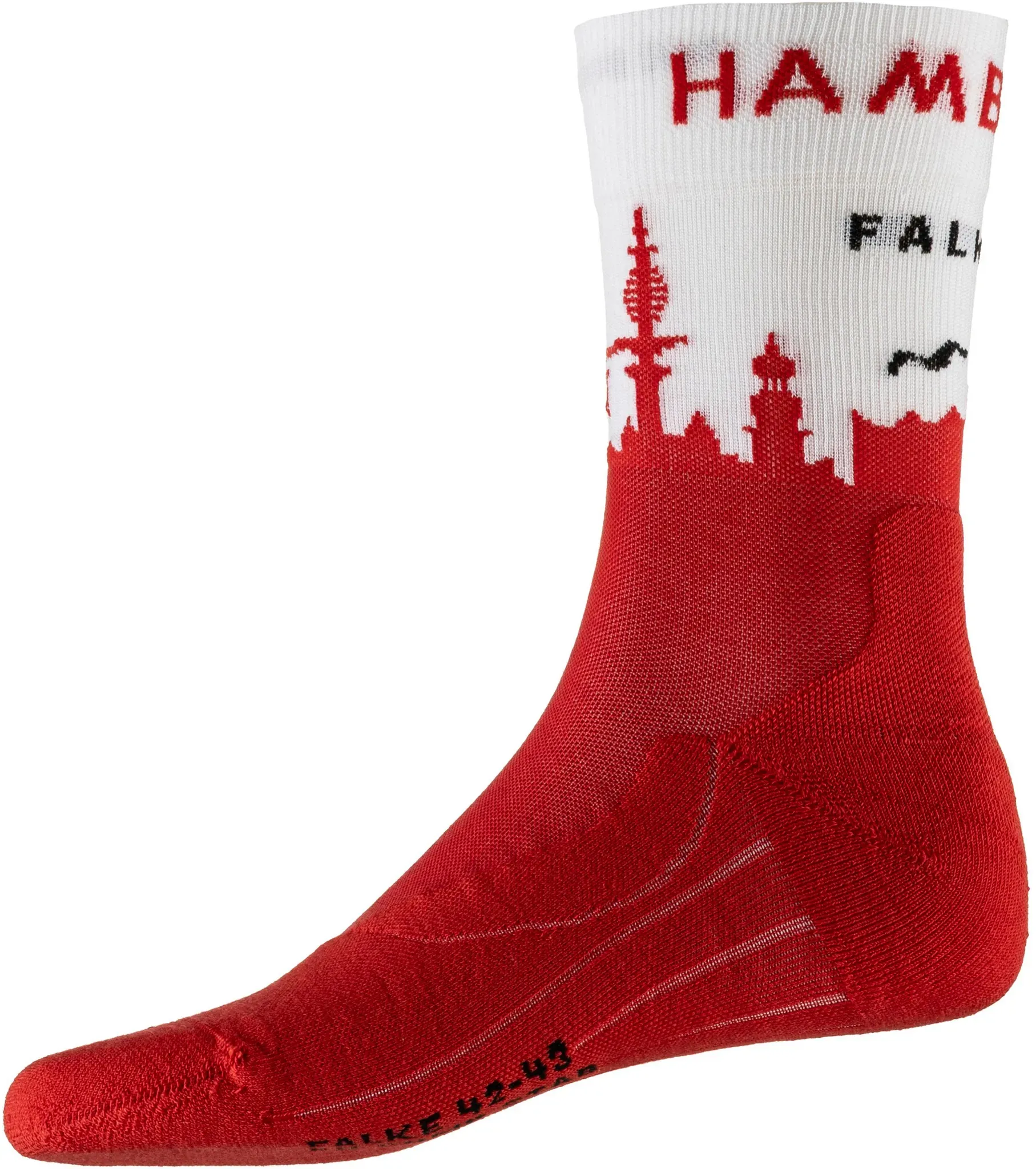 Falke RU Stab. HAMBURG City Socken in lipstick, Größe 37-38 - rot