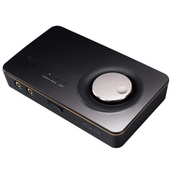 Asus Xonar U7 MK II Externe 7.1 Soundkarte Soundkarte, mit Kopfhörerverstärker, 192kHz/24-bit HD-Sound und 114dB SNR schwarz
