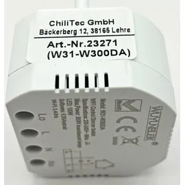 ChiliTec Dimmer Wifi Unterputz Schalter
