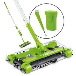 TV Werbung Unser Original Akku-Besen Swivel Sweeper G2 + Ersatz-Akku - kabellos und wiederaufladbar - Limegreen