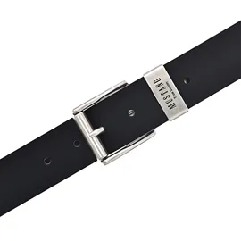 Mustang Herrengürtel Leder schwarz 80 cm