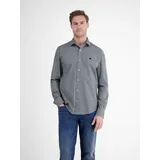 Lerros Poplinhemd mit Stretchanteil - Fjord Blue - L