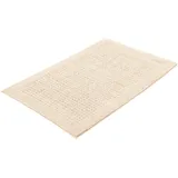 Badteppich Net 60 x 90 cm Baumwolle Beige Natur