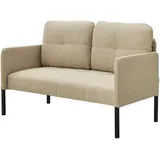 [en.casa] Sofa Reichling 2-Sitzer Beige