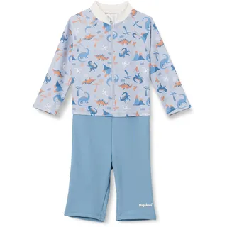 Playshoes UV-Schutz Einteiler Dino Allover blau, 86/92