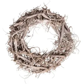 Rayher Bastelkranz grau/weiß aus Weiden gewischt Ø 40,0 cm, 1 St.