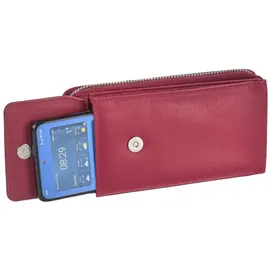 GREENBURRY Nappa Handytasche RFID Leder 8 cm | rot
