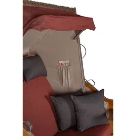 bene living Strandkorb Schleswig Rot