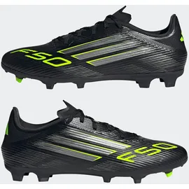 adidas F50 League MG/FG Herren Core Black/Iron Metallic/Lucid Lemon 48