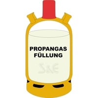 11kg Propangas Füllung für  gelbe Pfandflasche