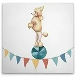 A.S. Création Leinwandbild Playful Circus in Bunt, | Gr.: onesize