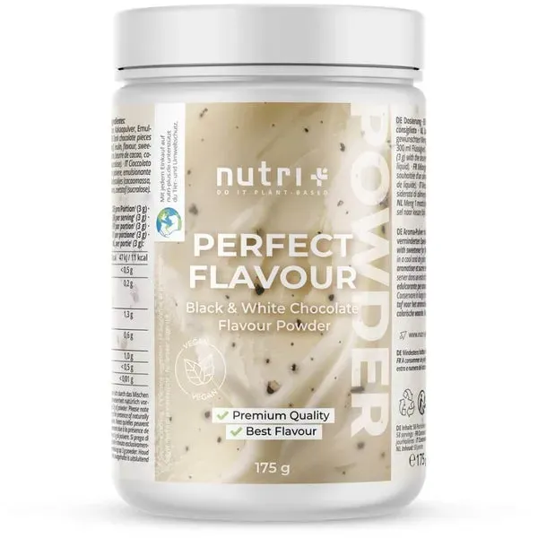 nutri+ Perfect Flavour Aromapulver - Black & White Chocolate 175 g