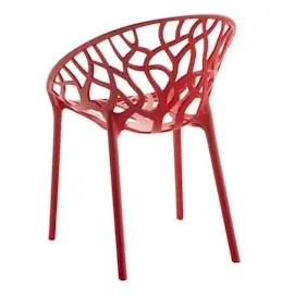 CLP Gartenstuhl Hope Sessel 59 x 59 x 80 cm rot 4 St.