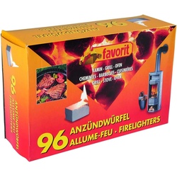 favorit Grillanzünder Favorit Anzündwürfel 96er 00163629, (1-St)