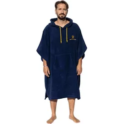 Poncho Surf | Blau | 100% Baumwolle| mit Ärmeln BLAU Einheitsgröße