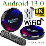 Android Tv Box, Iptv-box, Android 13.0 Tv-box, 4 Gb Ram/32 Gb Rom, Smart-media-player, 2,4 Ghz/5,0 Ghz Wlan, Bluetooth 5.0, 8k 3d Smart Tv-box