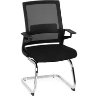 HJH Office 732060 Besucherstuhl Inventor V Stoff Schwarz Stuhl