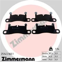 ZIMMERMANN Bremsbelagsatz, Scheibenbremse