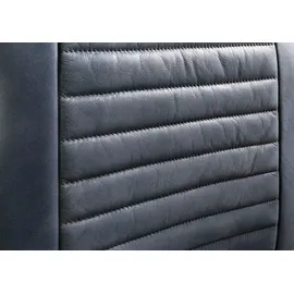 Massivmoebel24 Polsterstuhl Leder blau