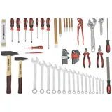 Gedore Werkzeugsatz ALLROUND 59-tlg. im Werkzeugkoffer rot 44,5 x 38 x 18 cm