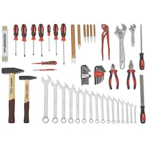 Gedore Werkzeugsatz ALLROUND 59-tlg. im Werkzeugkoffer rot 44,5 x 38 x 18 cm