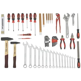 Gedore Werkzeugsatz ALLROUND 59-tlg. im Werkzeugkoffer rot 44,5 x 38 x 18 cm
