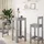 vidaXL Bartisch 51 x 50 x 103,5 cm Grau
