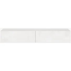 [en.casa] Evaton TV-Lowboard 180 x 32 x 30 cm Weiß Spanplatte