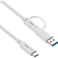 PureLink USB-C auf USB-C Kabel mit USB-A Aufsatz -