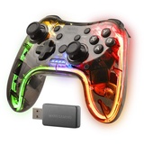 Mars Gaming Controller 2.4GPRO, RGB Neon, Dual Haptic Vibration, Analog Joysticks, Gamepad Android, Mac, PC, PlayStation 4, Playstation 3, Xbox 360