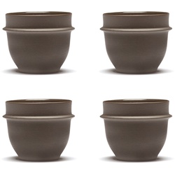 Serax - Dune Espressotasse by Kelly Wearstler, Slate / braun (4er-Set)
