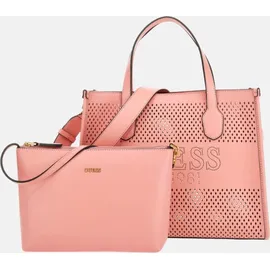 GUESS Schultertasche Katey Perf Small Tote Pink