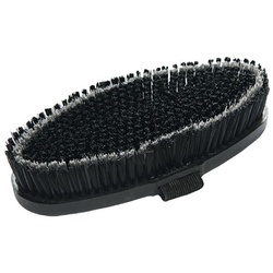Kardätsche Brush&Co - Kardätsche für Pferde, Pferde-Kardätsche, schwarz/grau